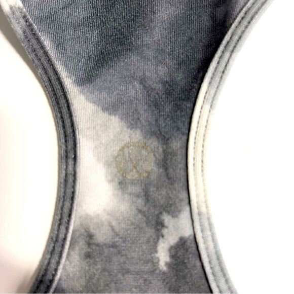 lululemon Cool Racerback White Coal Tinted Canvas Super Racerback Tank Size 4 - Picture 10 of 11
